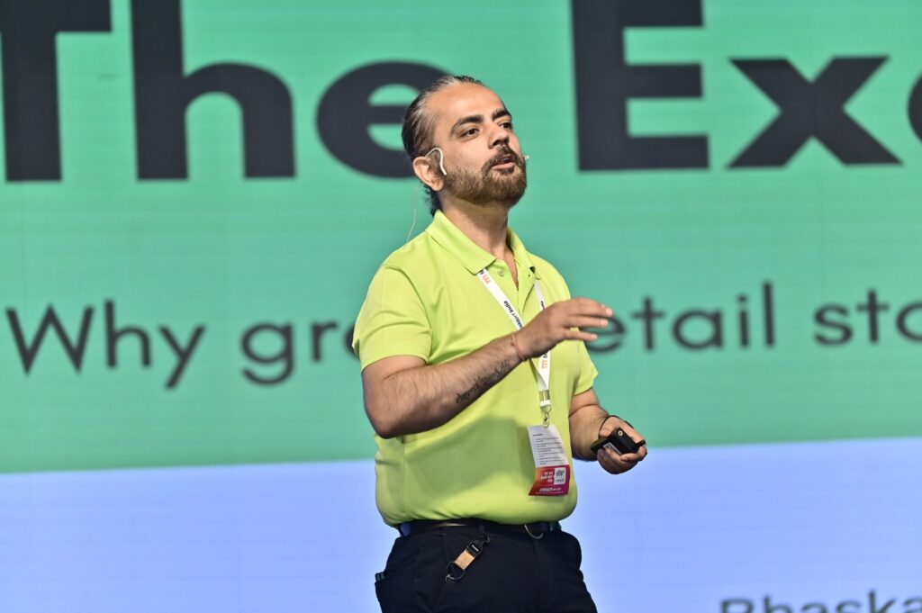 Bhaskar Arya speaking at In-Store Asia 2026 on retail execution, store rollout challenges, and retail project management